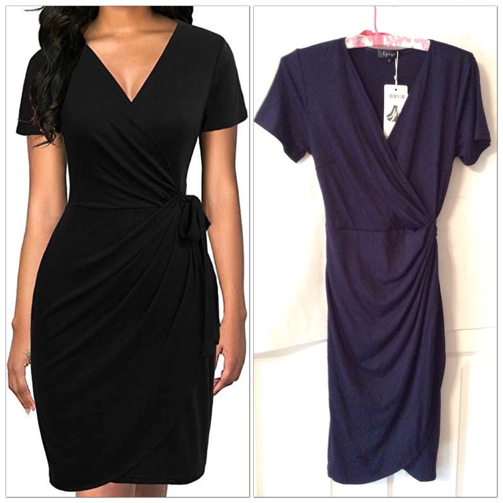 New Blue Wrap Dress